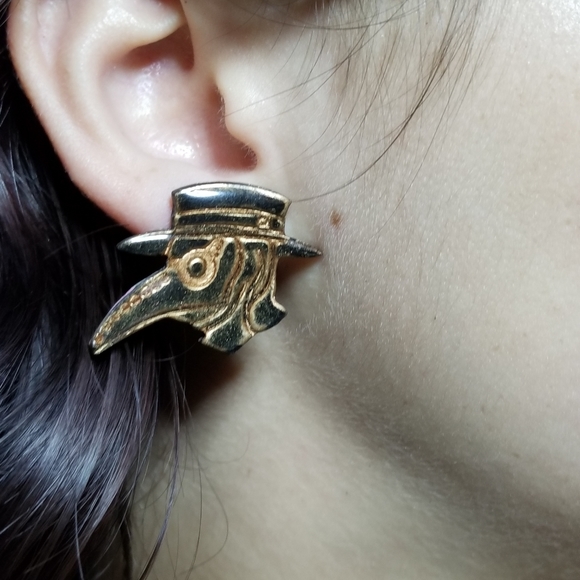 Polymer clay and resin earrings - Picture 7 of 7